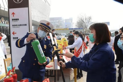 济宁支队联合市场监督管理局开展2021年度 315 消防宣传活动